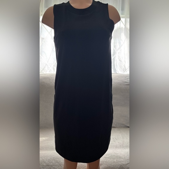 A New Day Black Mock Neck Sleeveless Mini Dress - Picture 9 of 14